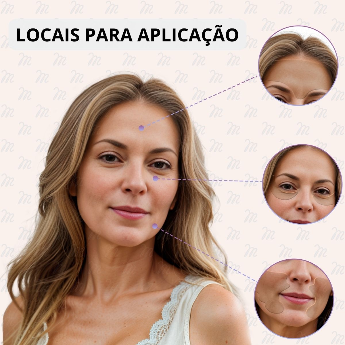 Adesivos Anti Rugas para Rosto Modelo:9 Peças