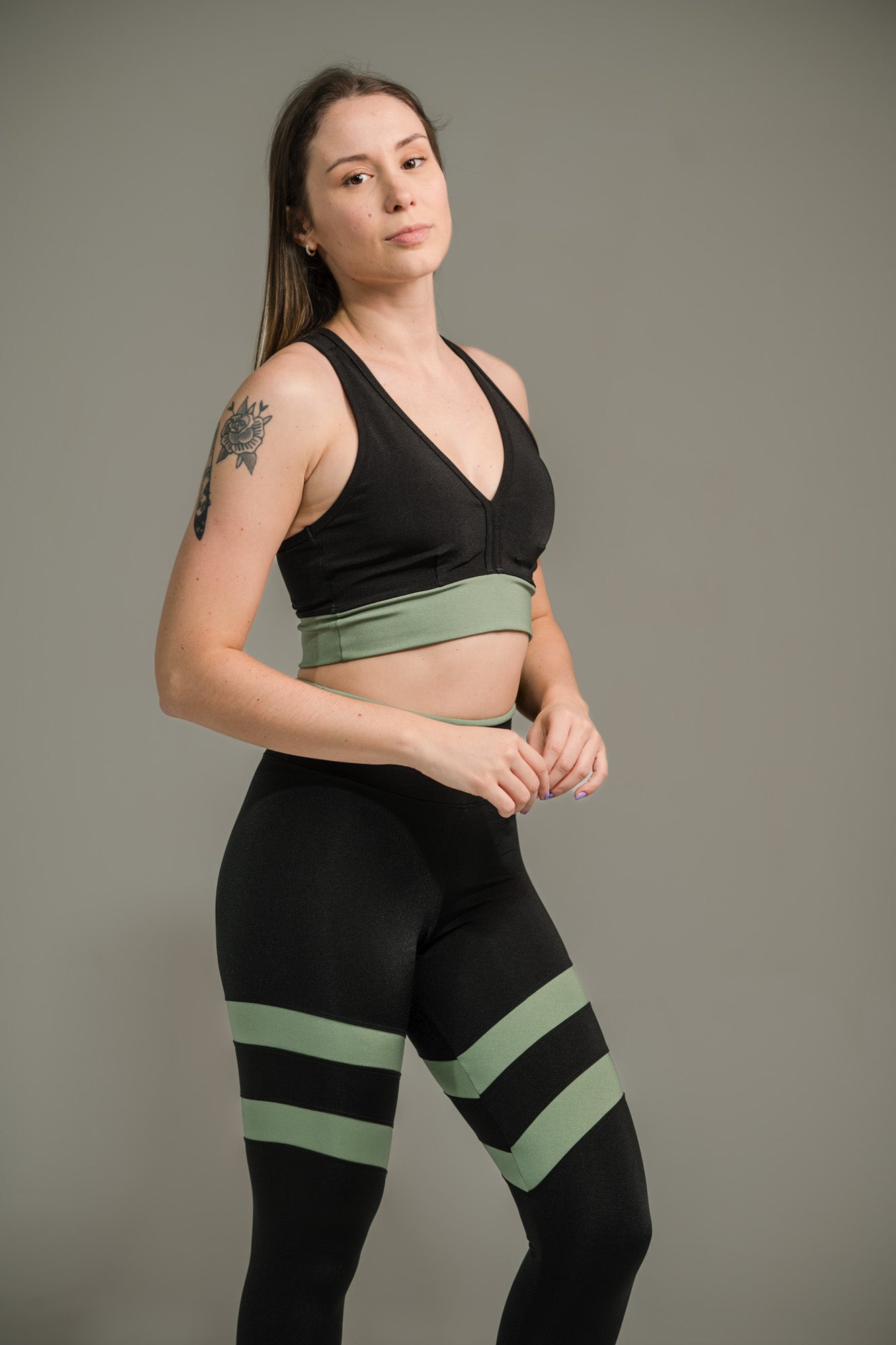 Calça Legging Feminina Listrada Prisma